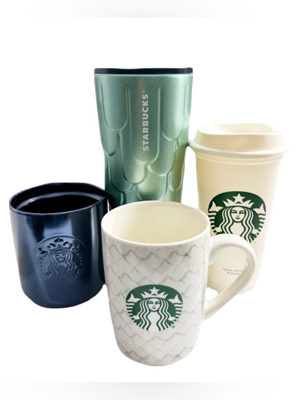 Starbucks Mug & Tumbler Bundle 4pc Reusable Cup Cold Cup Lot - Picture 2 of 12
